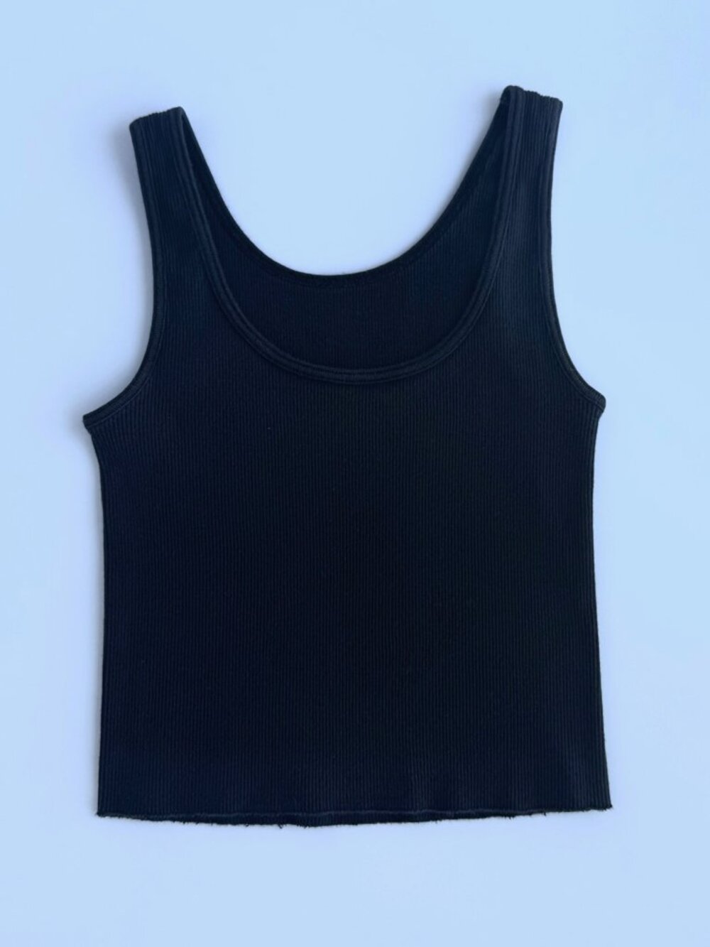 Brandy Melville Black Ribbed Tank Top